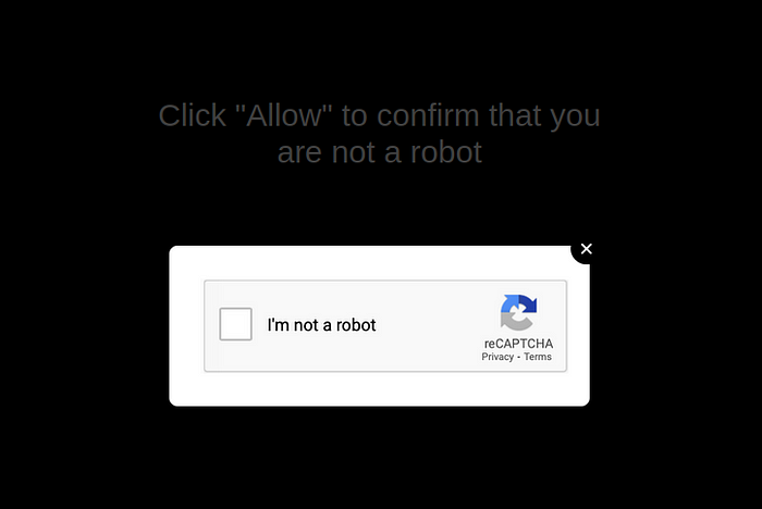 Figure 8. That Captcha is not a real Captcha…